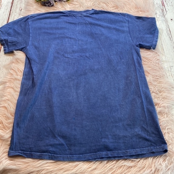 NWOT Nirvana Smiley Swirl Blue Unisex Short Sleeve Tee sz M - Picture 10 of 11